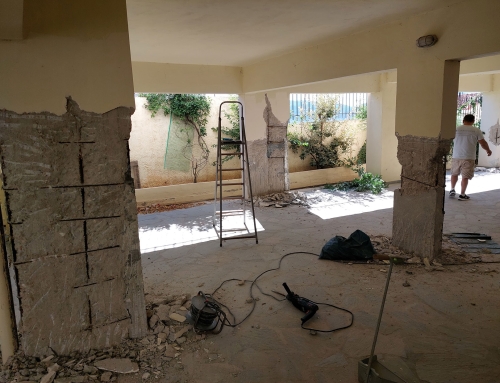 Renforcement de Poteaux avec Fibre de Carbone